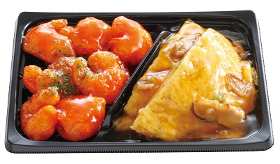 中華2点盛(エビチリ・かに玉)
