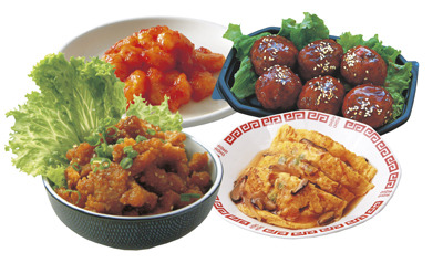 ●エビチリ●肉団子●かに玉●豚甘辛揚など