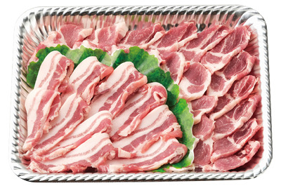 『とかち桃花豚』豚肉焼肉セット(2点盛り)・豚肩ロース・豚バラ〈各300g〉