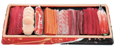 特上生寿司種(中とろ入)