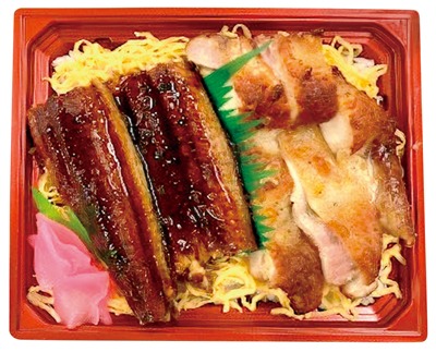 うな鶏重
