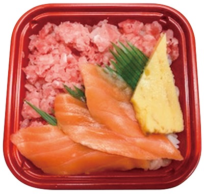 ばちまぐろクラッシュサーモン丼