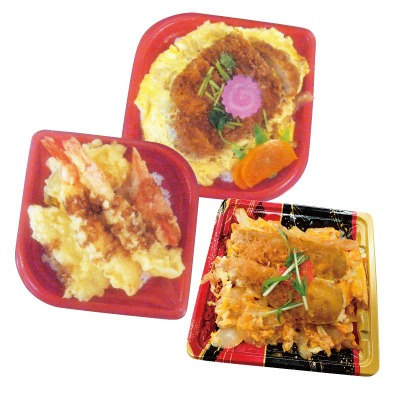 丼物各種(かつ丼・エビ重・天丼など)