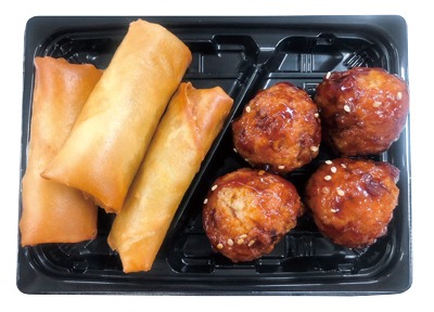 中華2点盛春巻&肉団子