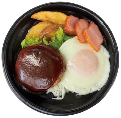 チーズインハンバーグロコモコ丼