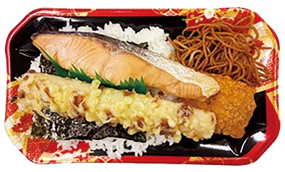 のり弁(白鮭)