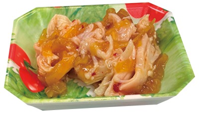 蒸し鶏くらげ
