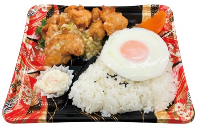 ネギまみれ唐揚げ弁当（甘酢あん）